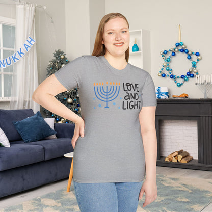 Hanukkah Love & Light 2 Adult T-shirt