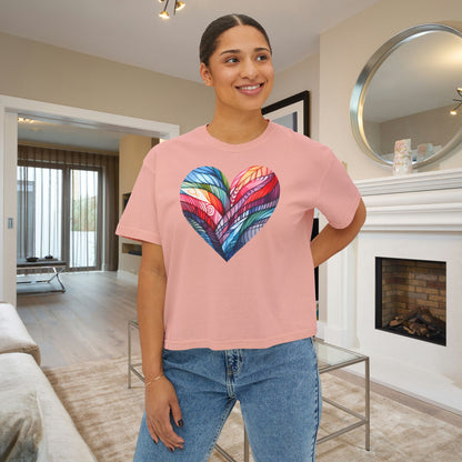 Heart of Many Colors Women's Boxy Tee