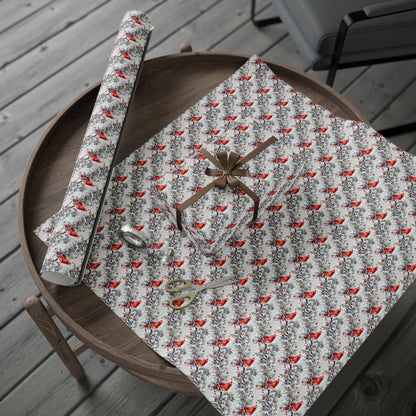 Crimson in the Snow Wrapping Paper