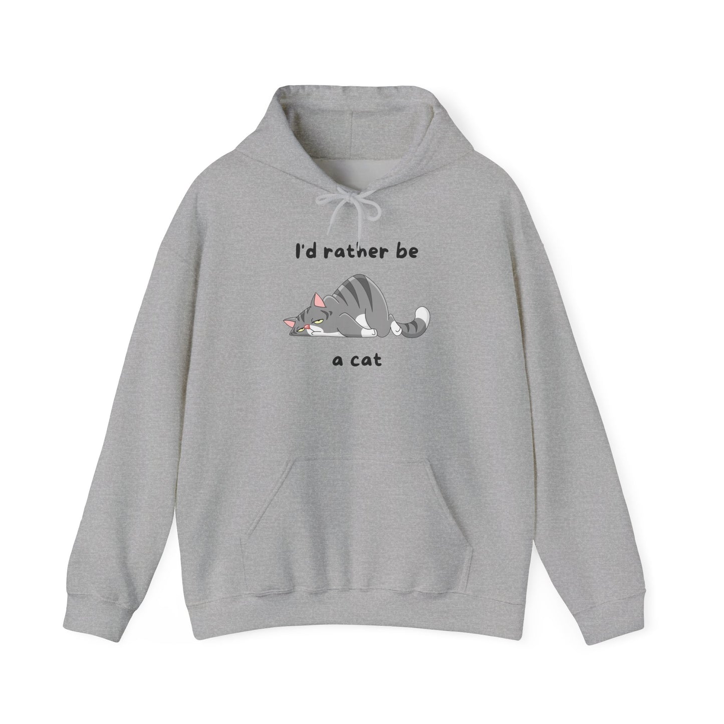 I'd Rather Be A Cat Heavy Blend™ Hooded Sweatshirt