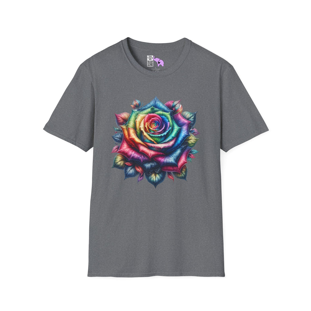 Colorful Rose Adult T-shirt