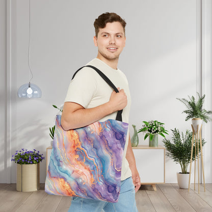 Dreamwave Marble Canvas Tote Bag