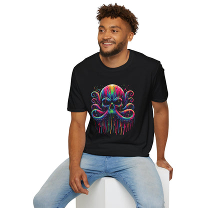 Colorful Skeleton Octopus T-shirt