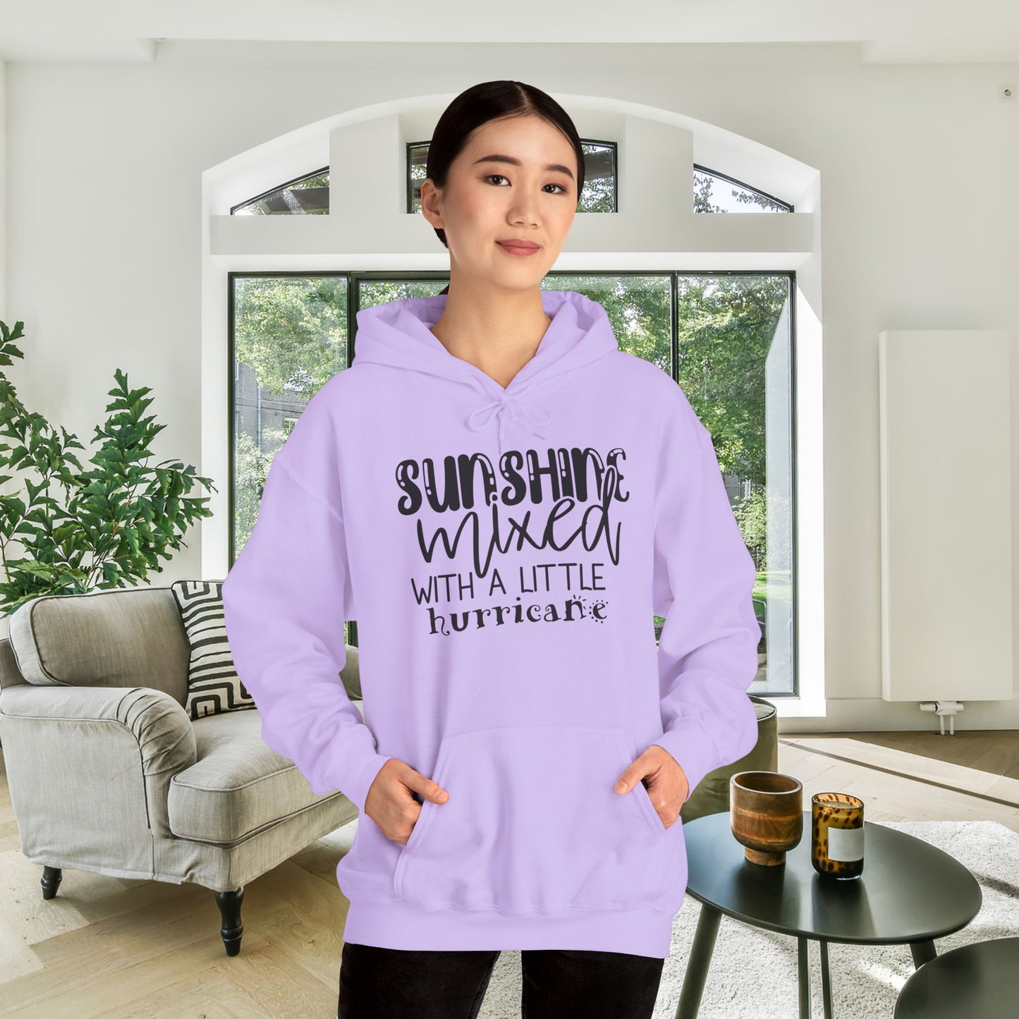 Sunshine Mixed With A Little Hurricane Heavy Blend™ Hooded Sweatshirt