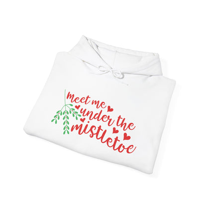 Meet Me Under The Mistletoe Adult Heavy Blend™ Hooded Sweatshirt