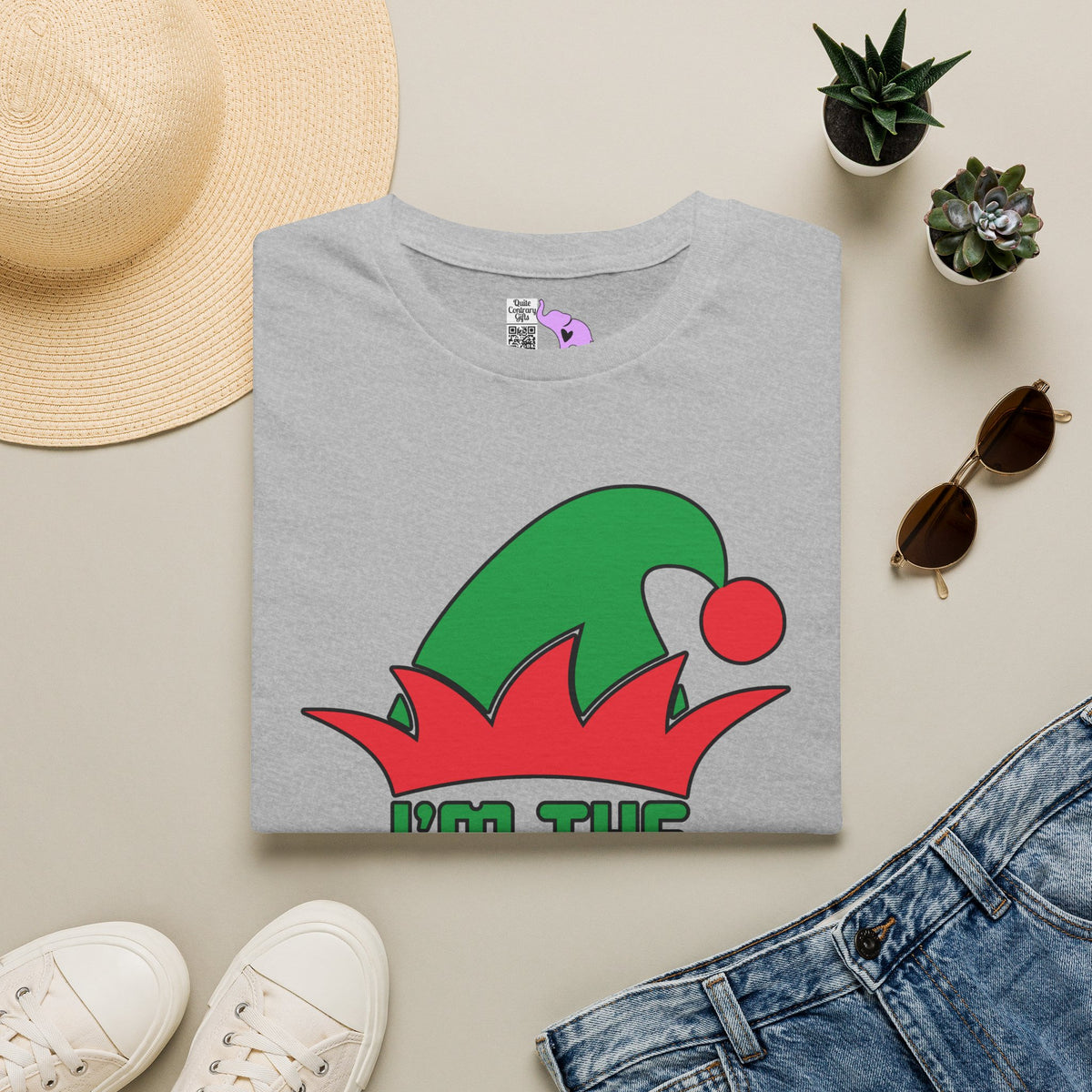 I'm The Sassy Elf Personalized Adult T-shirt