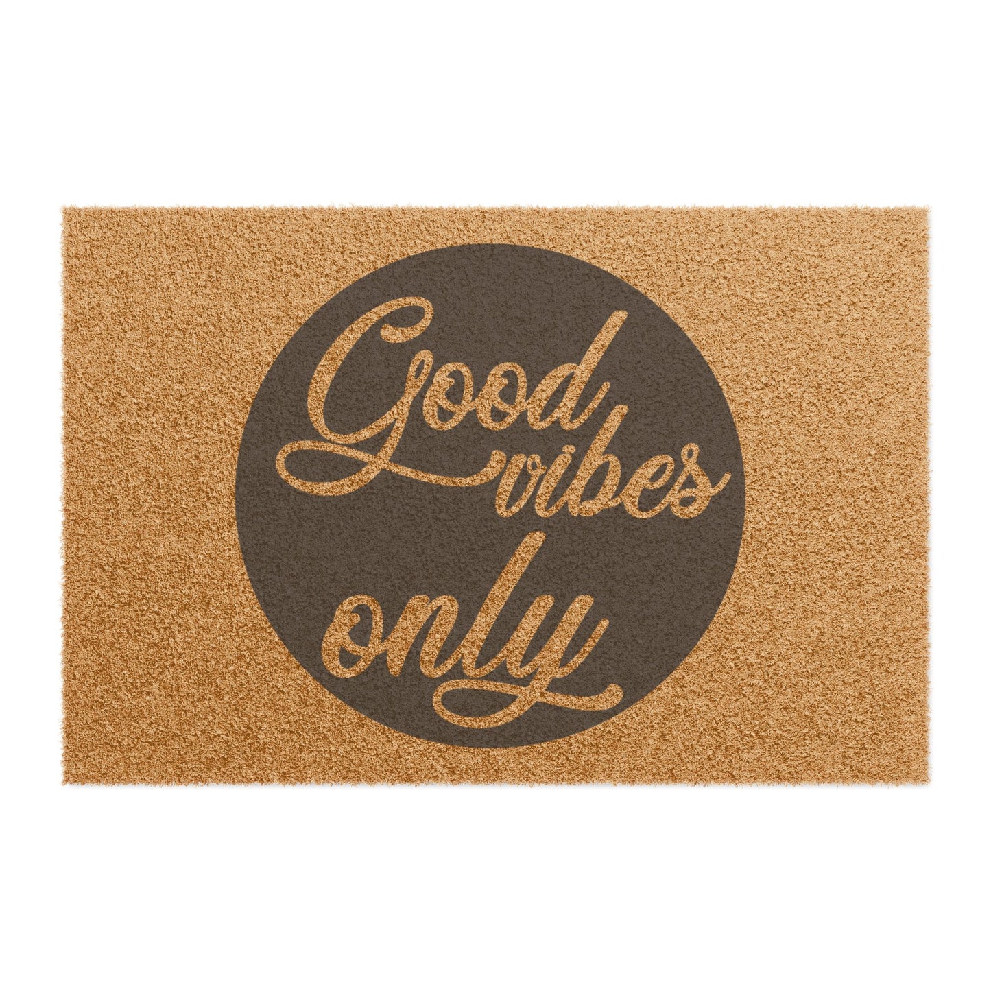 Good Vibes Only Coconut Fiber Doormat