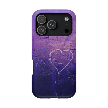 Purple Heart Wall MagSafe® Compatible Tough Case for iPhone