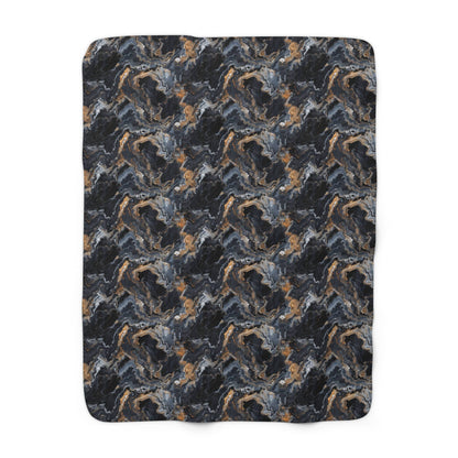 CoMoonspill Marble Fleece Blanket