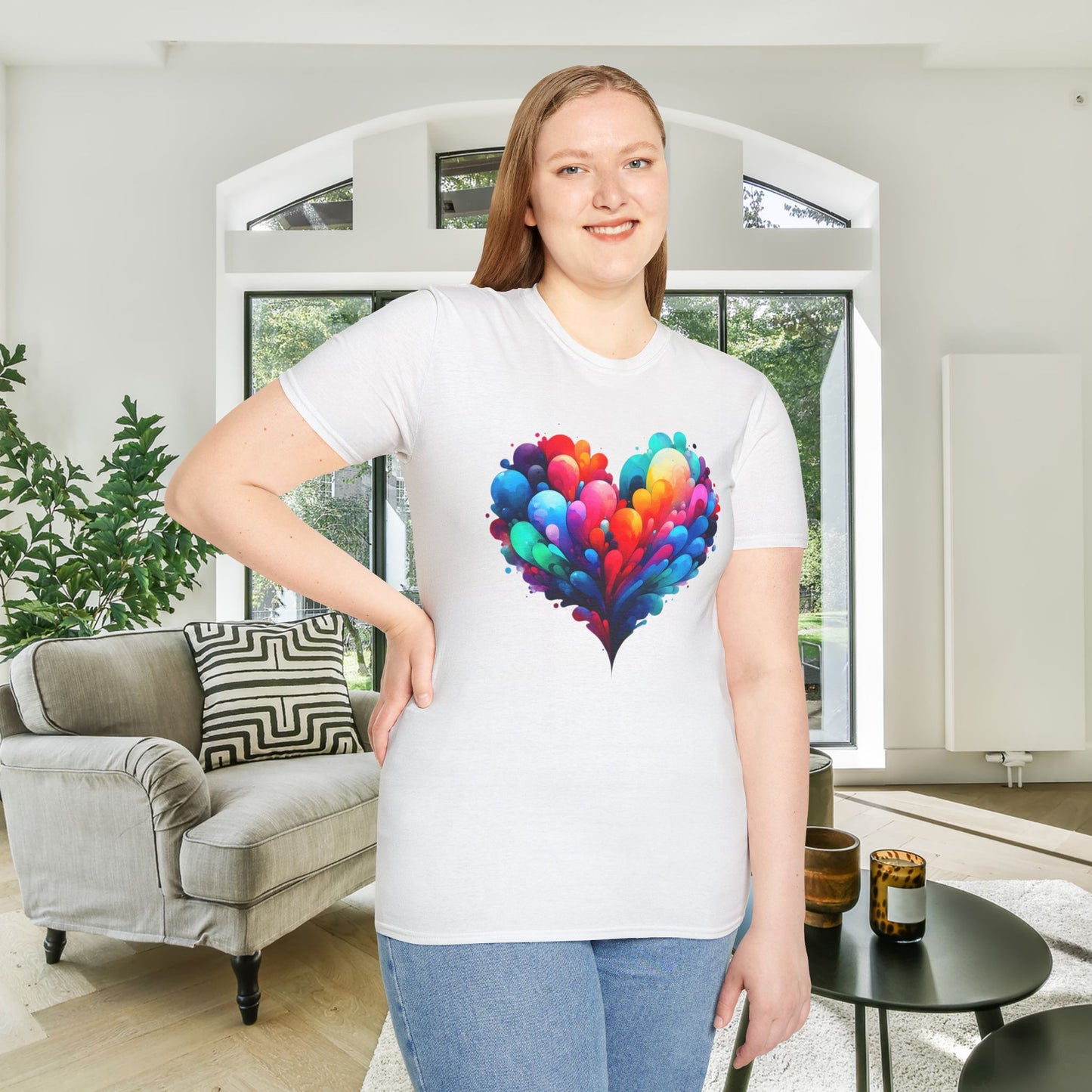 All the Feels Heart Adult T-shirt