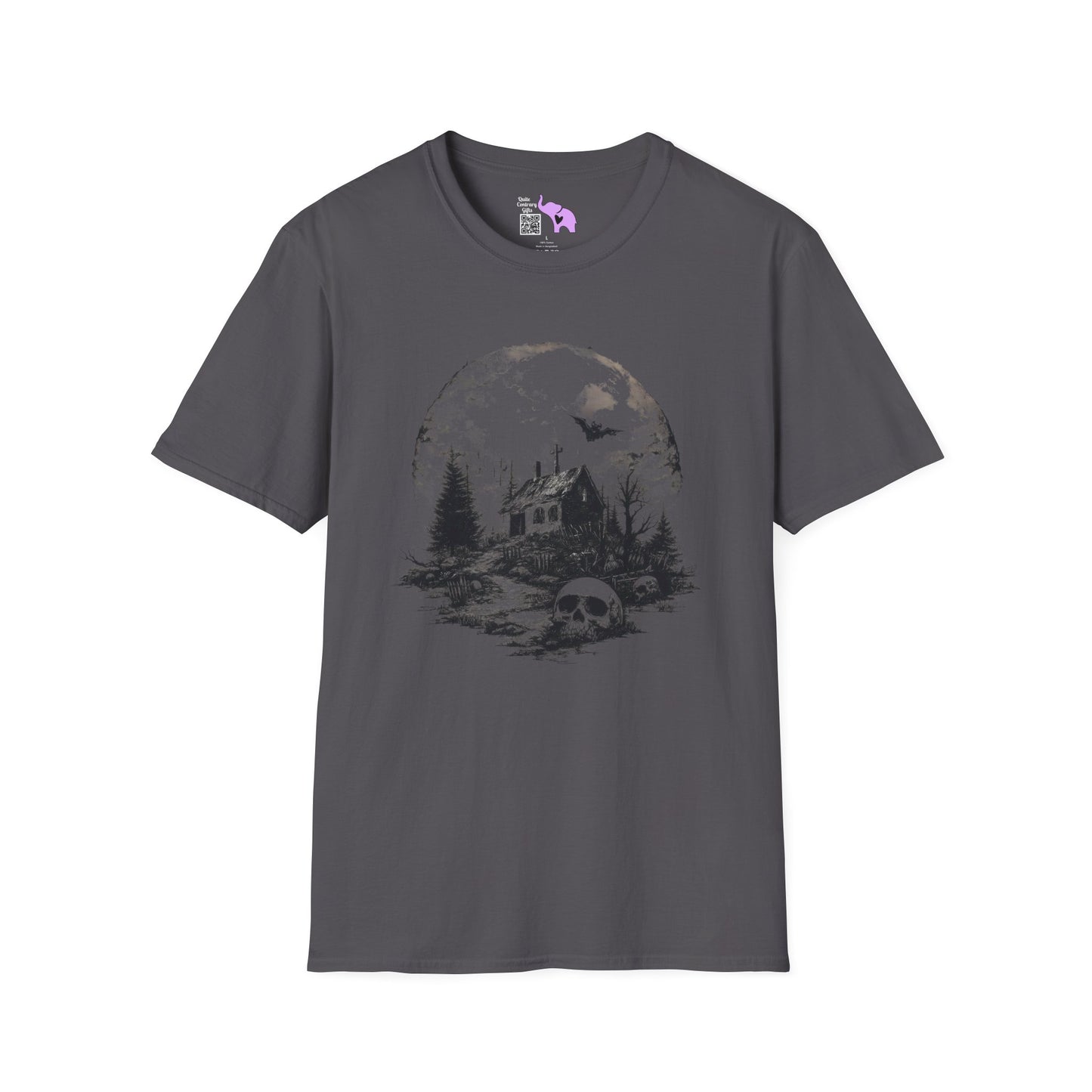 Creepy Full Moon Adult T-shirt