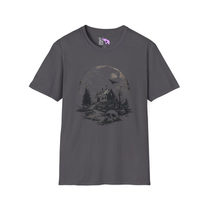 Creepy Full Moon Adult T-shirt