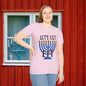 Lets Get Lit Menorah Adult T-shirt