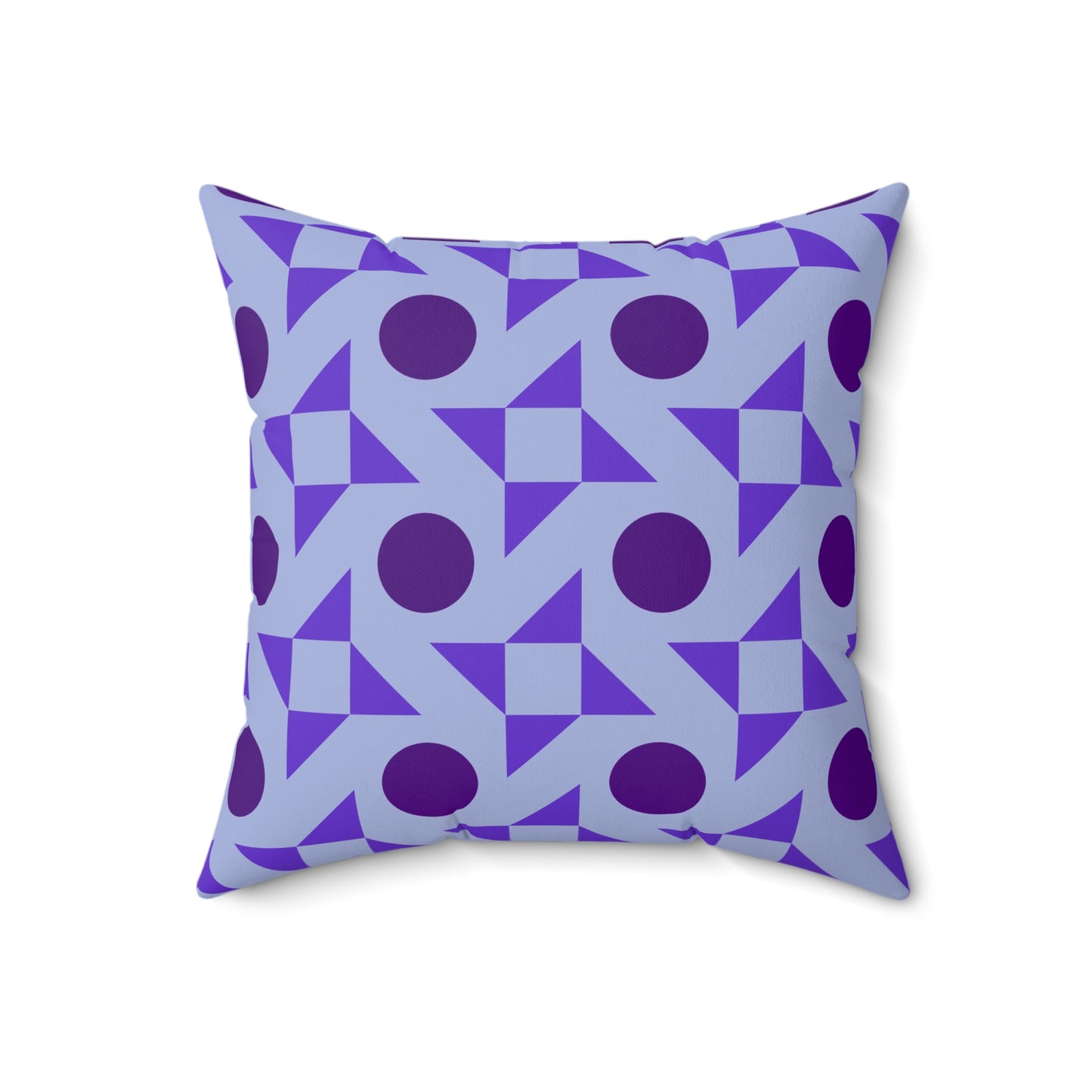 Violet Pinwheels Throw Pillow