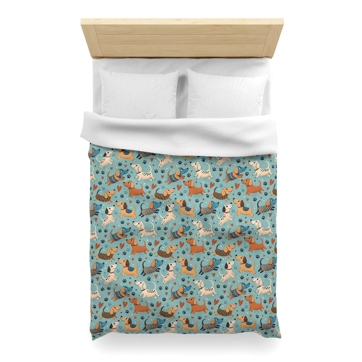 Dapper Doggies Microfiber Duvet Cover