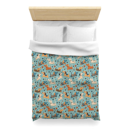 Dapper Doggies Microfiber Duvet Cover