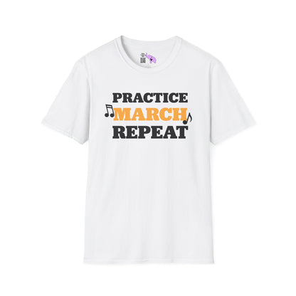 ""Practice March Repeat Adult T-shirt