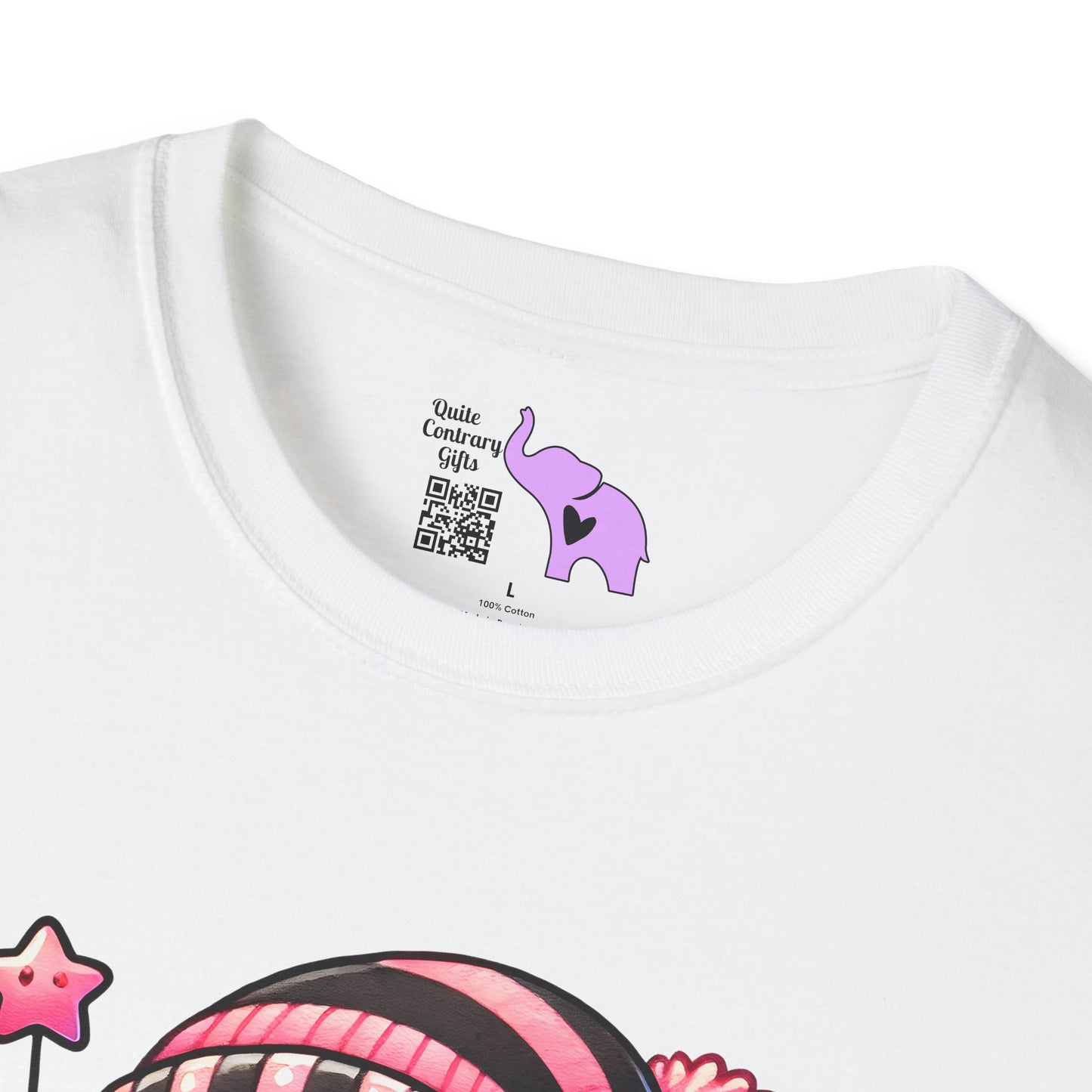 Cute Ghost w/Pumpkin and Pink Drink Adult T-shirt