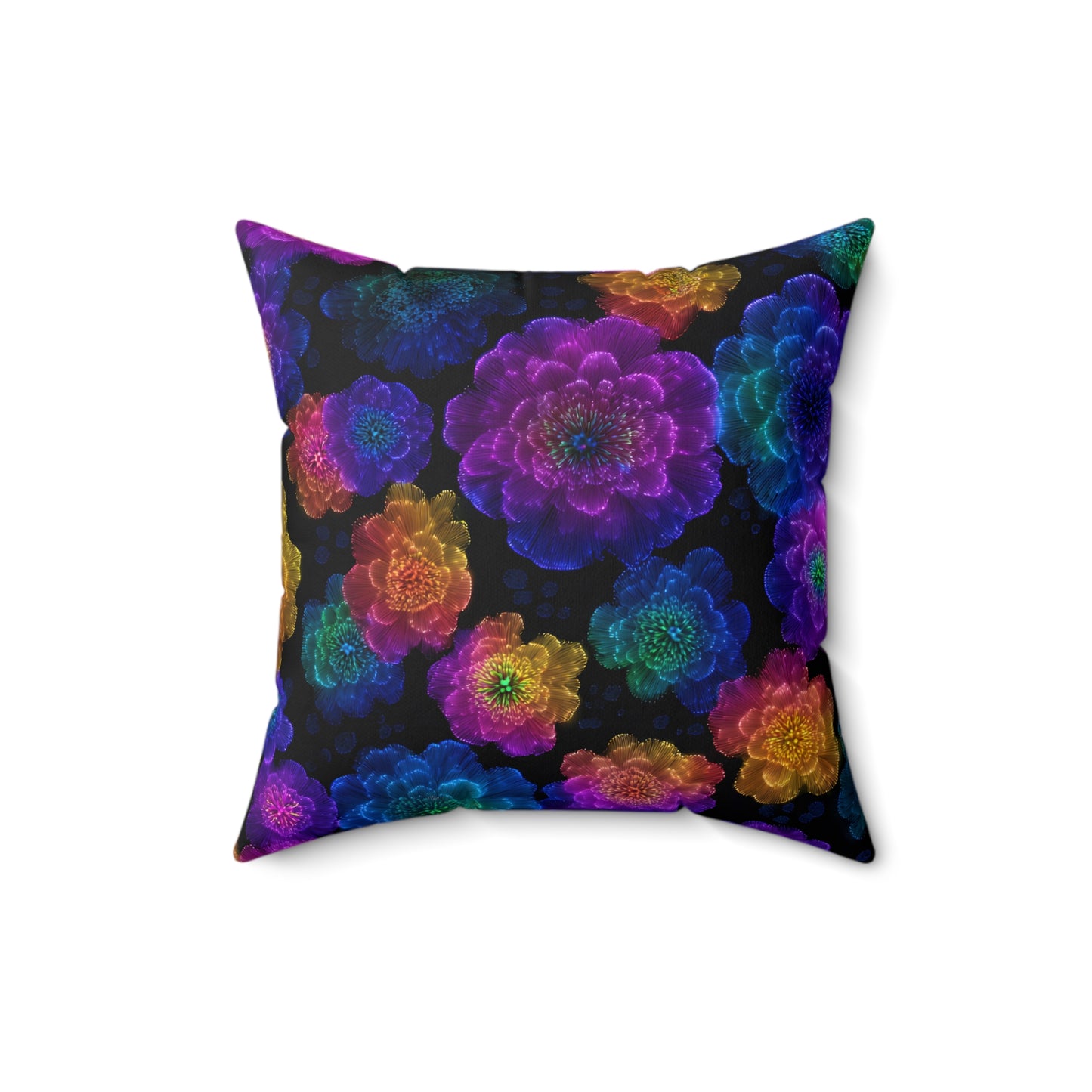 Luminous Carnations Throw Pillow