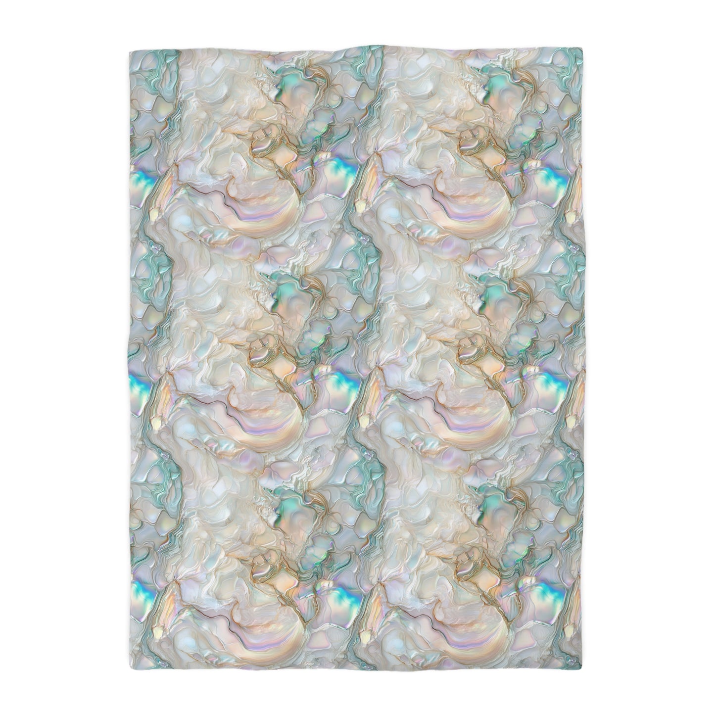 Green Opalescent Dreams Microfiber Duvet Cover