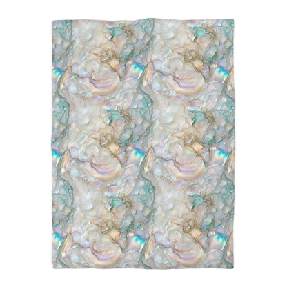 Green Opalescent Dreams Microfiber Duvet Cover