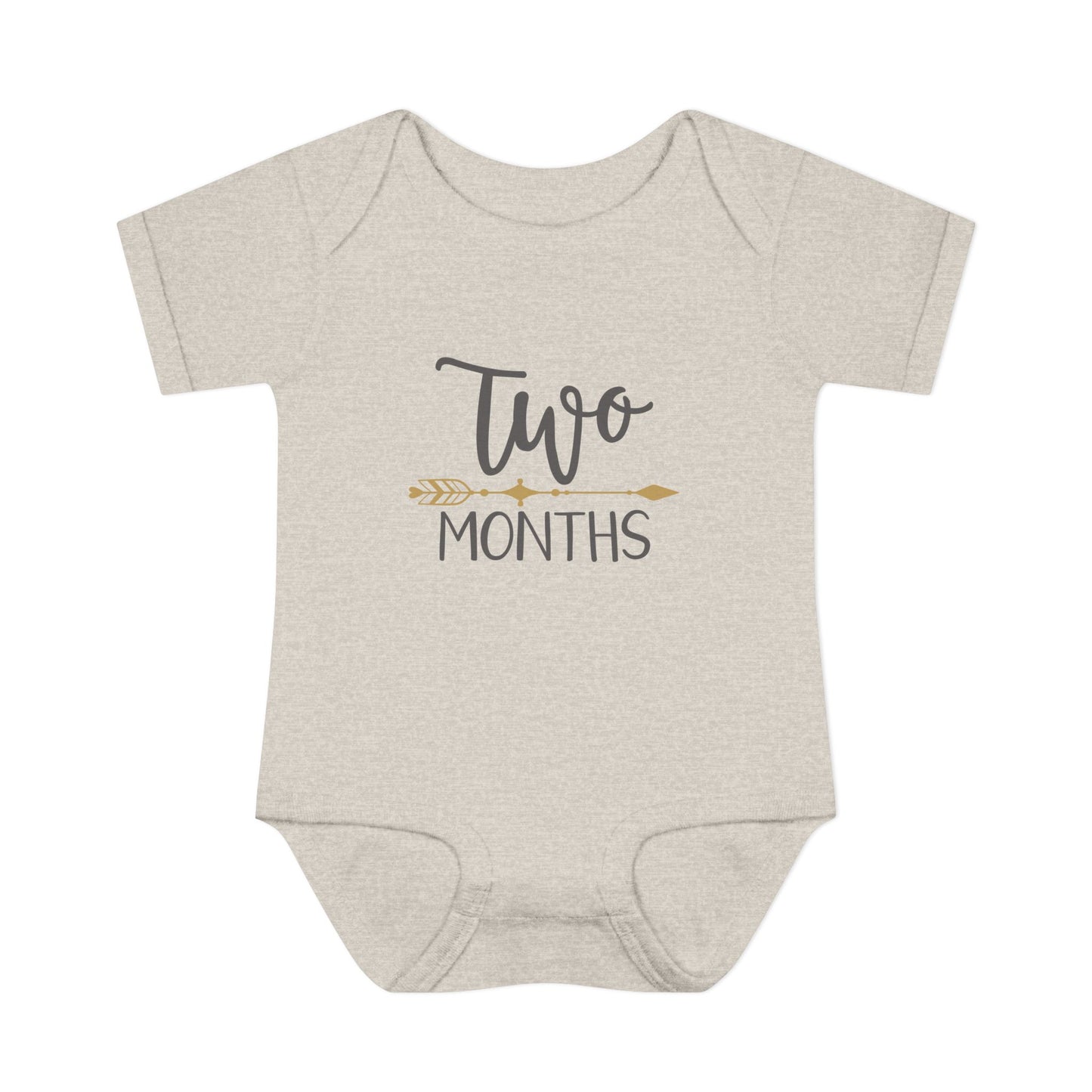 Golden Arrow Milestone Baby Bodysuit-Two Months