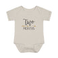 Golden Arrow Milestone Baby Bodysuit-Two Months