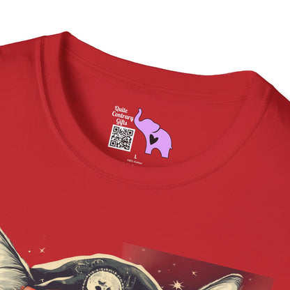 Creepy Aviator Cat Adult T-shirt