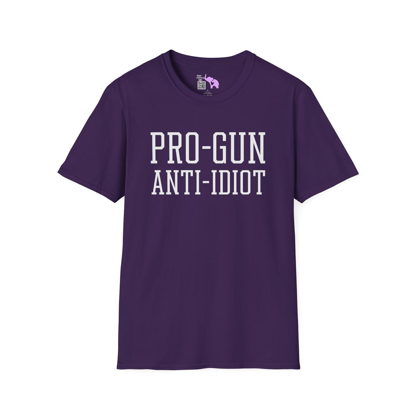 Pro-Gun Anti-Idiot Adult T-shirt