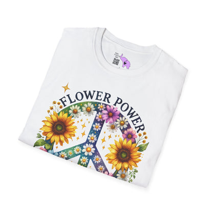 Flower Power Forever Adult T-shirt
