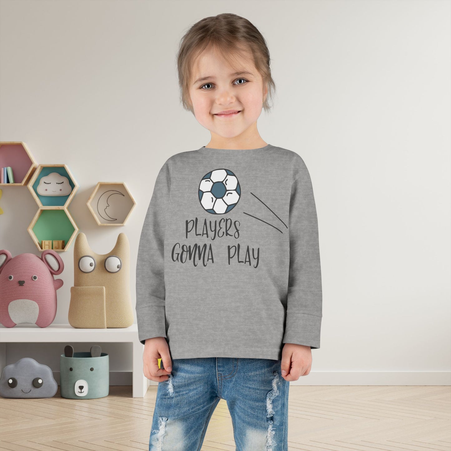 Players Gonna Play Toddler Long Sleeve Tee