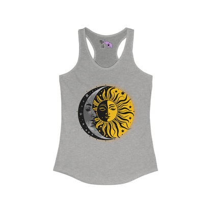 Sun Moon Stars Women's Ideal Racerback Tank
