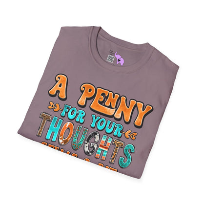 A Penny For Your Thoughts Adult T-shirt