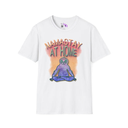Namastay At Home Adult T-shirt