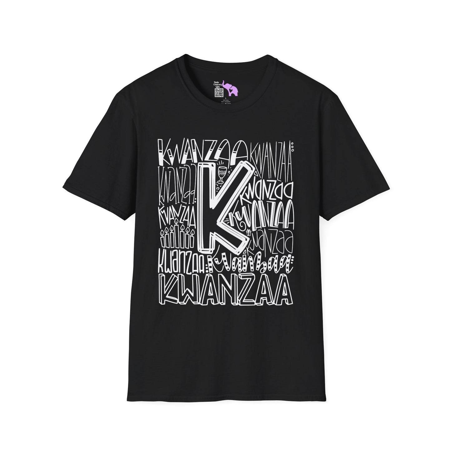 Kwanzaa Wordcloud Adult T-shirt