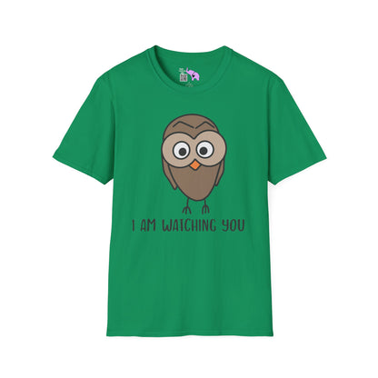 I Am Watching You (Owl) Adult T-shirt