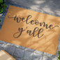 Welcome Y'all Coconut Fiber Doormat