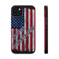 Never Surrender American Flag MagSafe® Compatible Tough Case for iPhone