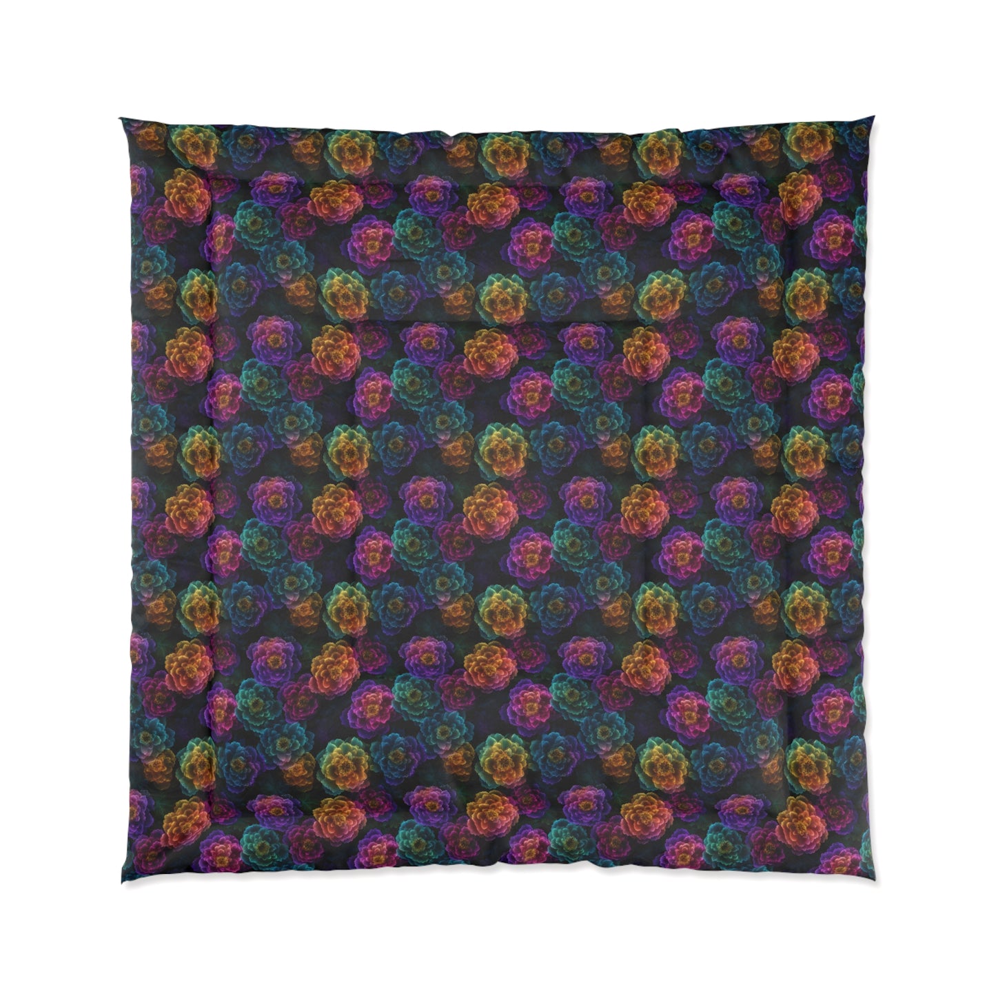 Neon Whisper Blooms Basic Bedding Set