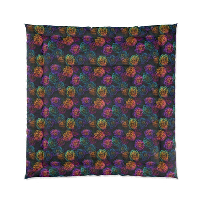 Neon Whisper Blooms Basic Bedding Set