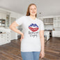 American Mama (Grunge Lips) Adult T-shirt