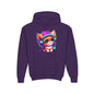Cool Kitten w/Headphones Youth Hoodie