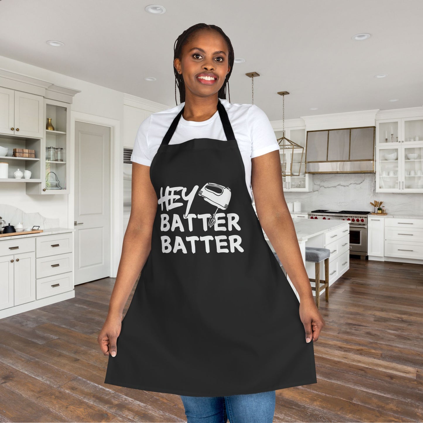 Hey Batter Batter (Black) Apron