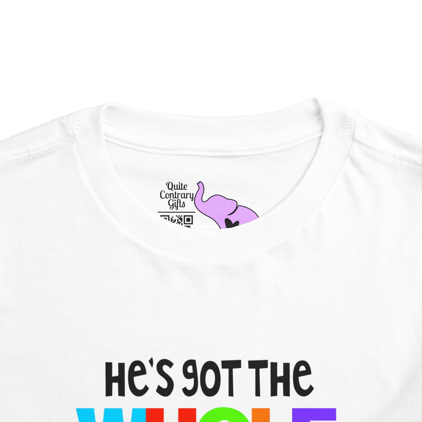 He's Got The Whole World in His Hands Toddler Tee