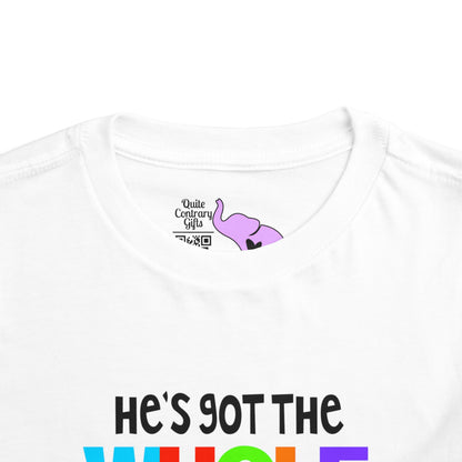 He's Got The Whole World in His Hands Toddler Tee