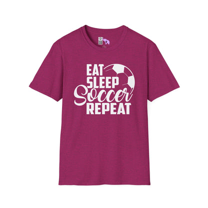 Eat Sleep Soccer Repeat Adult T-shirt