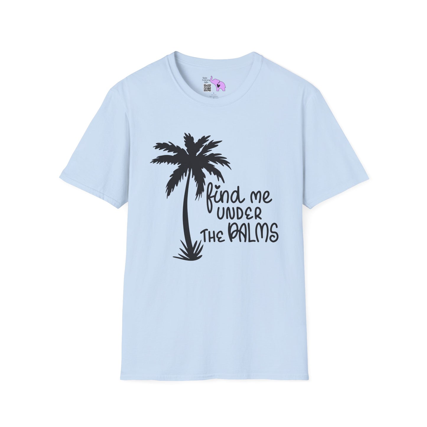 Find Me Under The Palms Adult T-shirt