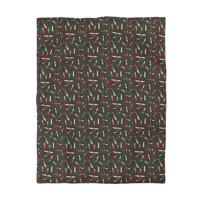 Holiday Brushstrokes Microfiber Duvet Cover