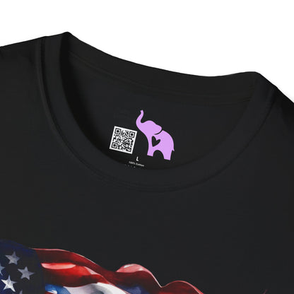 Distressed American Flag Adult T-shirt