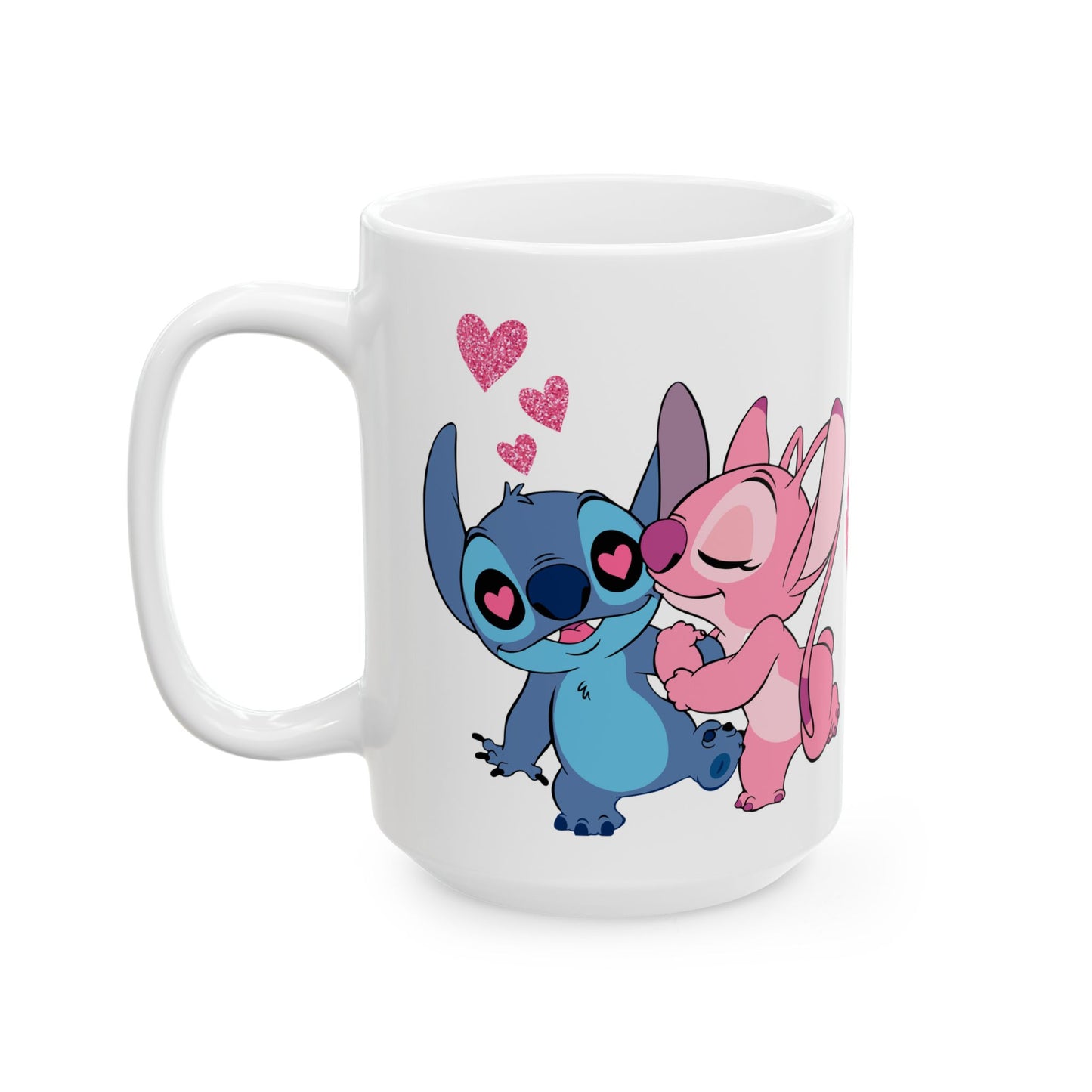 Valentine Stitch Ceramic Mug, (11oz, 15oz)